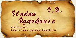 Vladan Ugarković vizit kartica